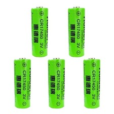 3V Li-ion Battery CR17450 2500mAh Non-rechargeable for Smart Meter 5-Pack 