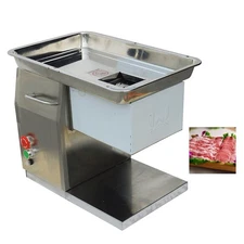 QX Commercial Meat Slicer 3mm Blade Meat Cutting Machine Beef Pork Processor