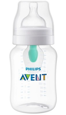 Philips Avent Anti-colic Baby Bottle with Airfree Vent, 9oz, Scy703/91, 1pk,