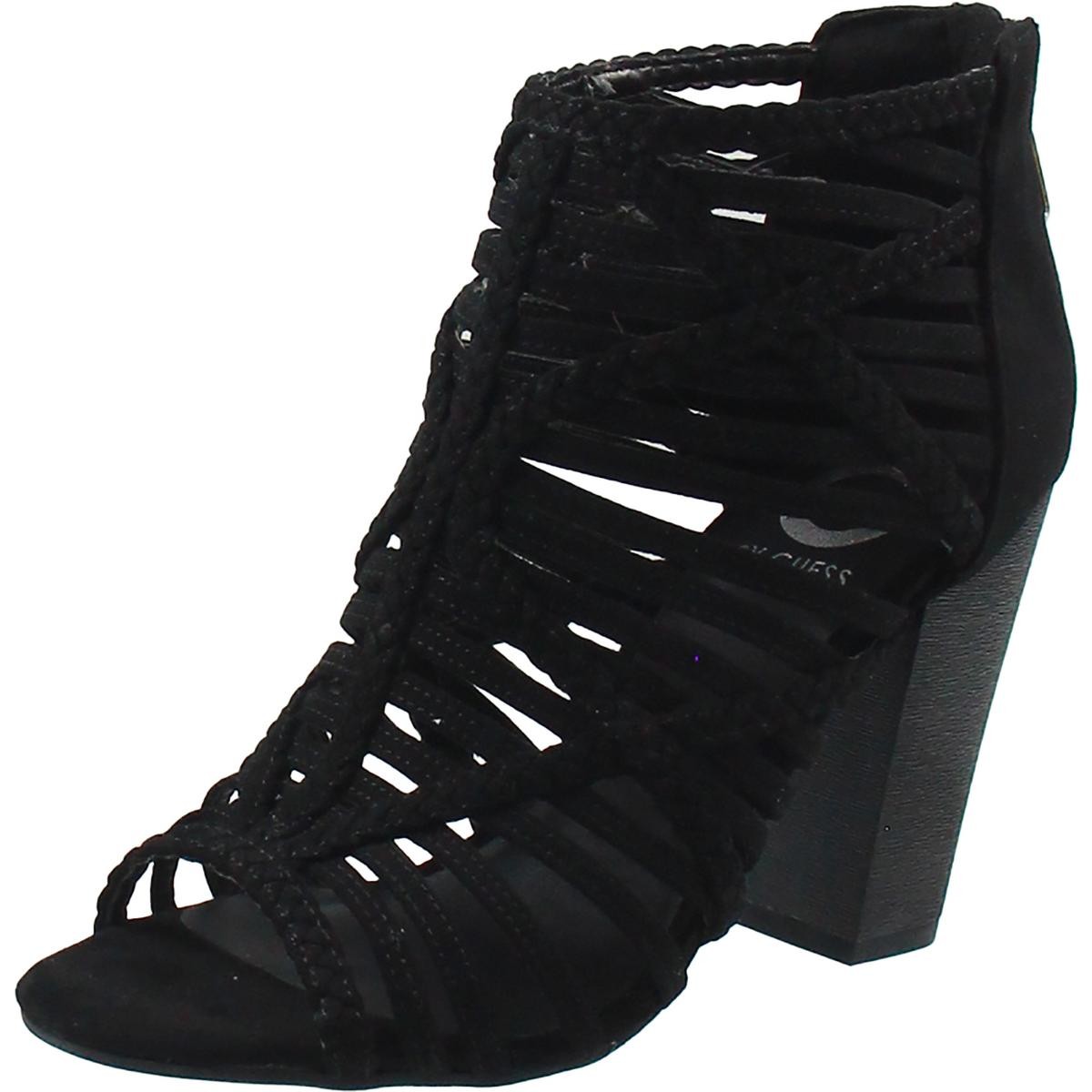 Женские черные туфли на блочном каблуке с ремешками G by Guess на среднем каблуке 5,5 (B,M) BHFO 4696