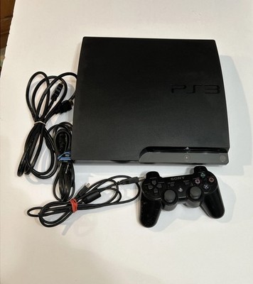 Sony PlayStation 3 PS3 Slim Console 320GB (2501B) w/Controller & Cables Working!