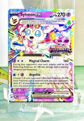 Pokmon TCG Prismatic Evolutions Sylveon ex 041/131 Stamped Promo Card NM  Sealed | eBay