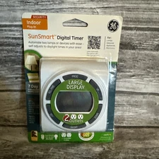 GE SunSmart 3 Way Indoor 7 Day Programmable Digital Timer #15312 