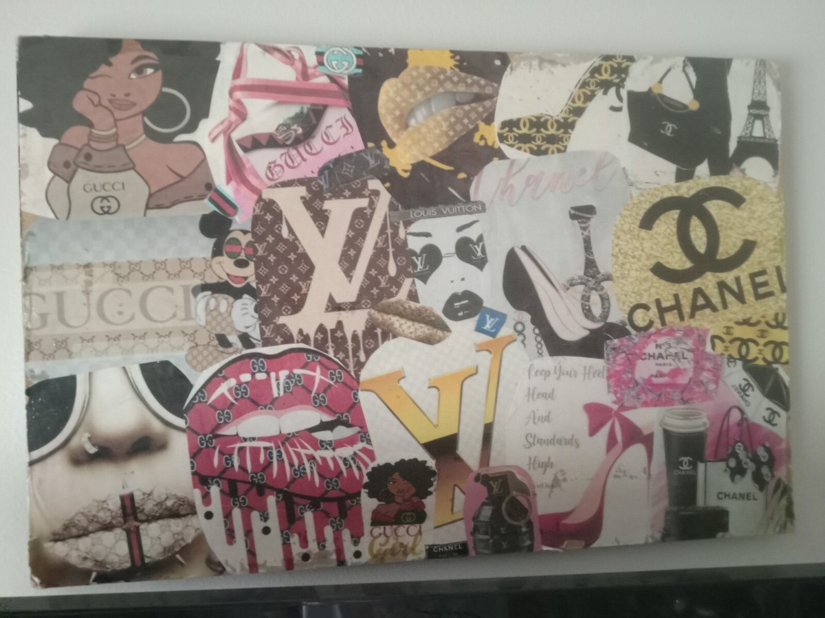 CHANEL VUITTON GUCCIアートパネルアートボード Louis vuitton One of a kind canvases made in germany | eBay
