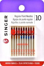 SINGER RED BAND HOME SEWING MACHINE NEEDLES ASST SIZES Part# S4790~10 PACK