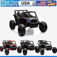 Ride on UTV Car w/Remote Control 200W Motor Spring Suspension Music 24V Battery