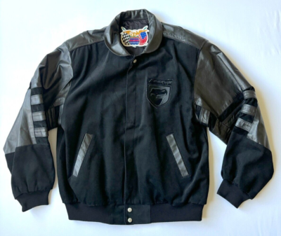 Vintage Dodge Viper Jeff Hamilton Racing Jacket Sz XL Leather