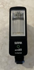 Sunpak Auto 322 Thyristor Flash Shoe Mount USED READ FAST SHIPPING Universal