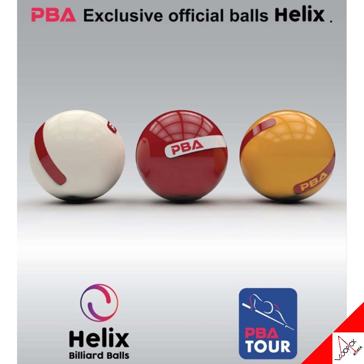 【韓国PBA公式】Helix ビリヤード キャロムボール スリークッション Helix Korea Pro PBA Exclusive Official Billiards Balls
