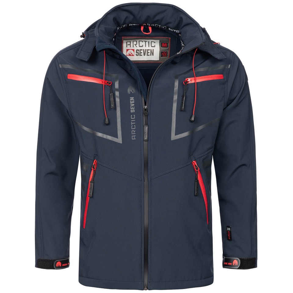 Arctic Seven Uomo Designer Softshell Funzionale Outdoor Pioggia