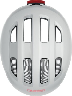 Abus Smiley 3.0 ACE LED Fahrradhelm Kinderhelm shiny white, Größe S, 45-50 cm