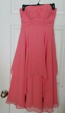 Strapless Beautiful MORI LEE by Madeline Gardner Prom Pink Dress Size US-4 UK-6