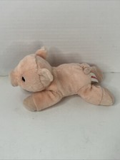 Aurora Plush Pig 9  Pink Peach Piglet Stuffed Animal Mini Flopsie Beanie 2022