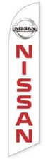 Nissan Windless Swooper Advertising Auto Car Dealer Feather Flag Banner-