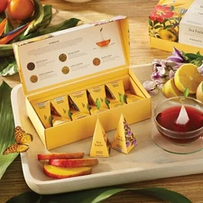 TEA FORTE,  "Paradis" Petite Presentation Box of 10 Pyramid Infuser Bags, NEW