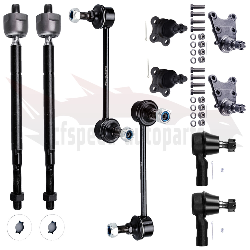 10x Suspension Kit for 2001-2003 Isuzu Rodeo Sport - Ball Joints Tie Rods Sway Bar