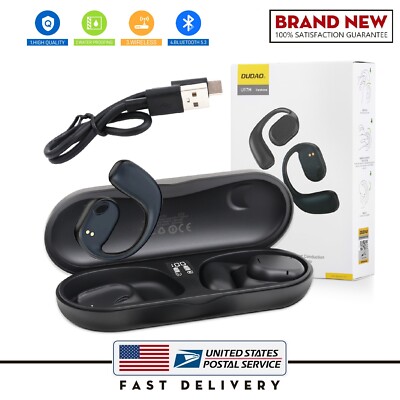 Bone Conduction Headphones Bluetooth 5.3 Wireless Open-Ear Earbuds Sport Headset