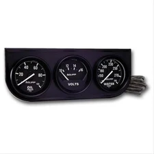 AutoMeter 2397 Gauge Console Black 2 Inch Water Temp Oil Pressure Voltage Gauge