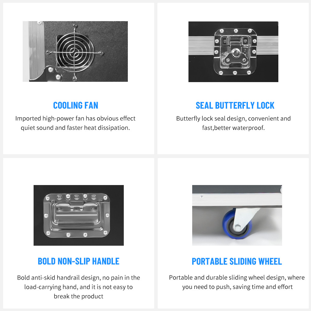 3000W Low Lying Water Fog Machine Sinking with 2 Hose Smoke DMX Remote Control