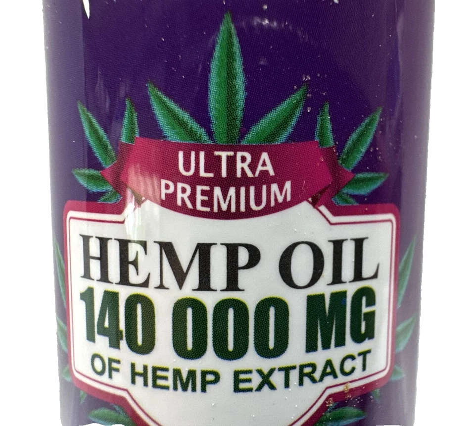 Aceite de cáñamo Ultra Premium 140000 MG Omega 3, vitamina C y E, 1 oz. Foto 2 de 4