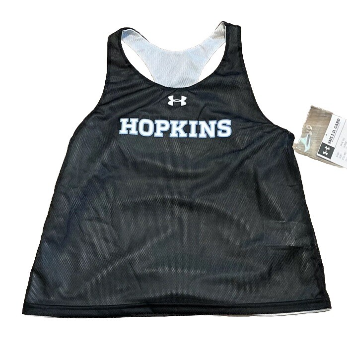 Women's Under Armour Hopkins Jersey SZ Small Reversible Lacrosse Black  White New
