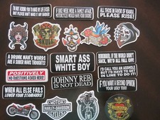 20 Rude Crude - Harley - Biker Tattoo Stickers New - Lot 37