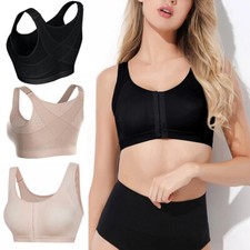 Women  s Post-Surgery Front Closure Brassiere Sports Bra Posture Corrector Shaper
