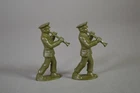 Marx Army Band Members Marching - Hard  Plastic Lot 2