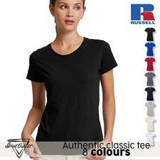 Russell  Womens TShirt Soft Cotton T-Shirt Casual Short Sleeve Top Tee XS-2XL
