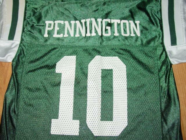 Reebok NFL Equipment NEW YORK JETS Chad Pennington #10 Jersey