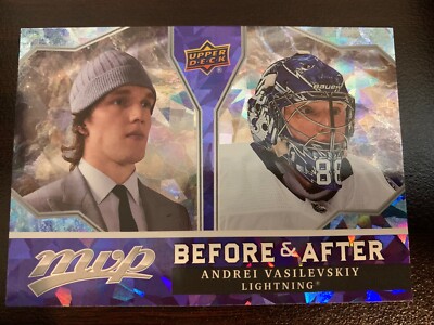 UPPERDECK MVP 2021-22 ANDREI VASILEVSKIY BEFORE AND AFTER HOCKEY CARD BA-9 TAMPA