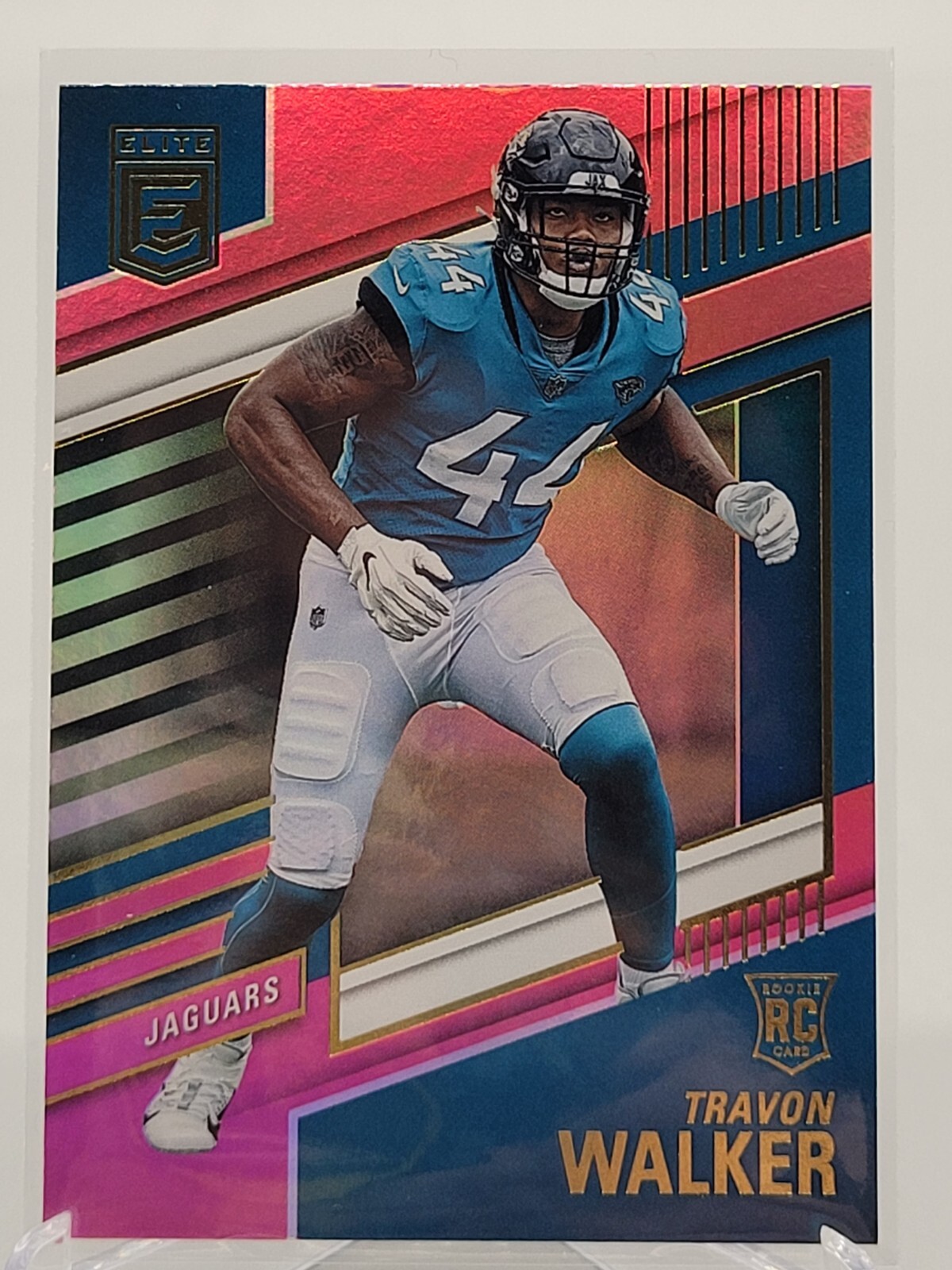 2022 PANINI DONRUSS ELITE TRAVON WALKER PINK PARALLEL ROOKIE CARD JAGUARS #151