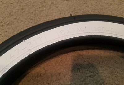 Set 4 Pneumatici Duro S7 16x1 3/4 Con Camere D'aria, Whitewall, Per Bici Vintage Schwinn