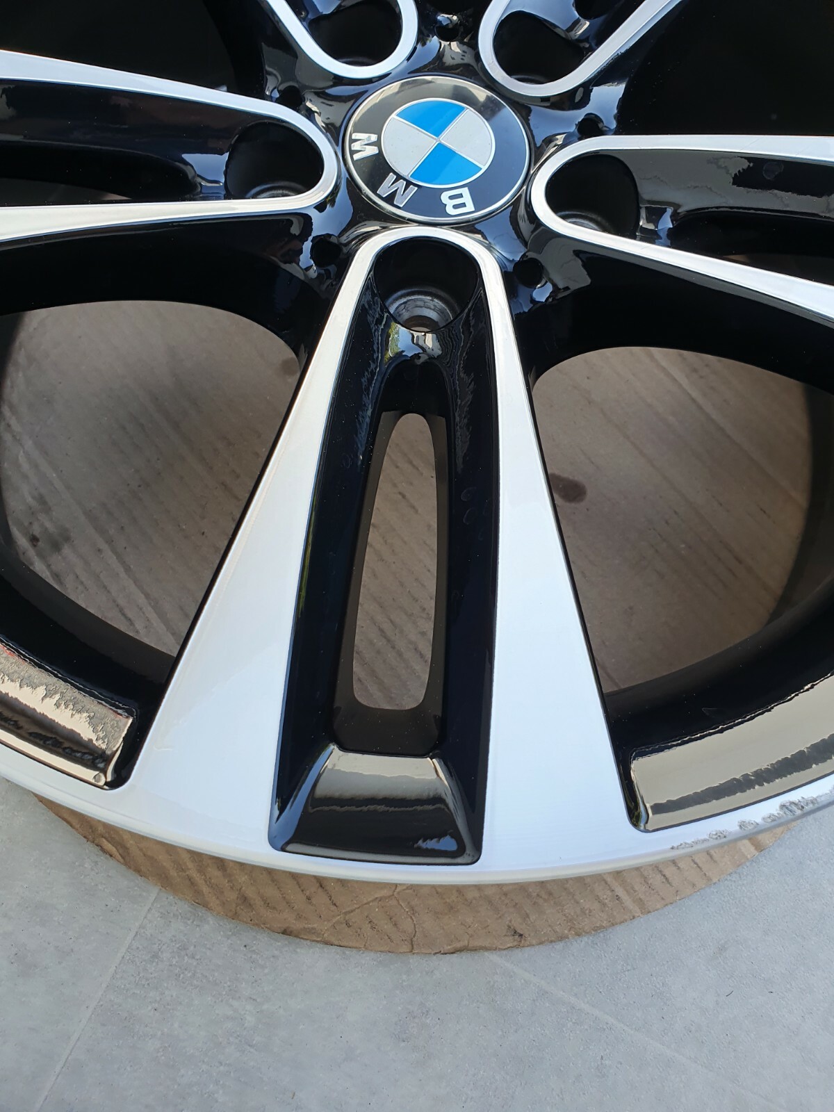 Original BMW 3er 4er Alufelge Felge Bicolor Schwarz 6796247 