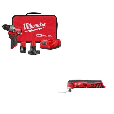 Milwaukee 3404-22 M12 FUEL 1/2'' Drill/Driver Kit w/ FREE 2426-20 M12 Multi-Tool