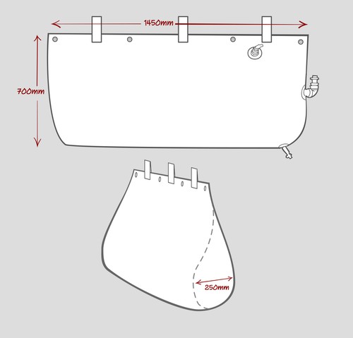 Hanging Water Bladder Tank(110 Ltrs) for PRE- '05 TOYOTA HILUX - Picture 3 of 11