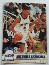 ANFERNEE HARDAWAY, 1993-94 SKYBOX 5th ANNIV EMBOSSED GOLD SEAL, ROOKIE CARD #380
