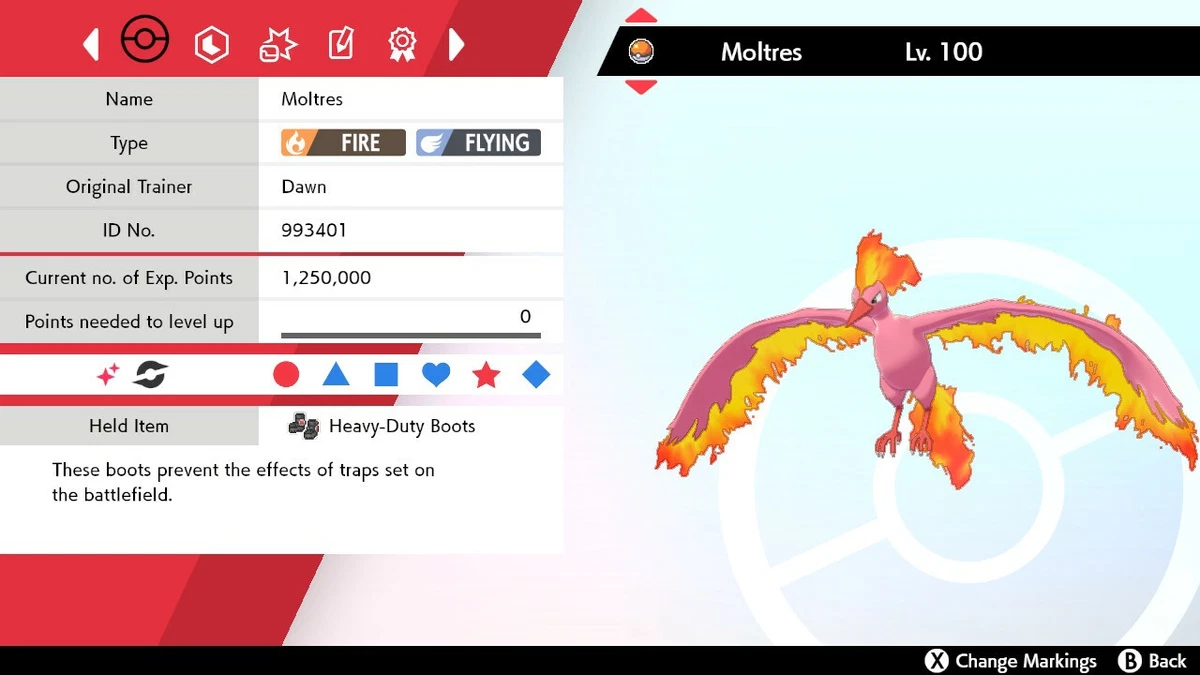 SHINY MOLTRES ✨ BATTLE READY / UNTOUCHED ⚡ 6IV + EV ⚡ Pokemon