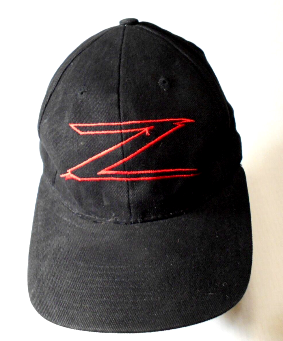Zorro Z Vintage Snapback Hat Cap Black Red Embroidered Movie 1998