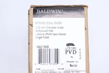 Baldwin Single Knob Satin Nickel 2.25" Diameter K008.056.IMR