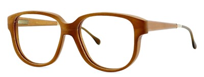 New Vintage WOODLOOK PARIS M404 53mm Oversized Wooden Eyeglasses  