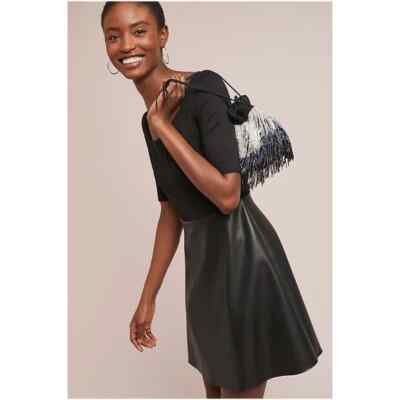 bailey 44 faux leather dress NEW | Bailey 44 Waterfall Faux Leather Mini Tank Dress Black Women's Small