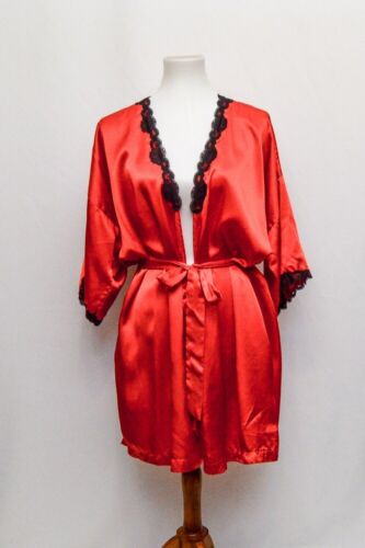 Vintage Inner Most womens robe red black XL 90s