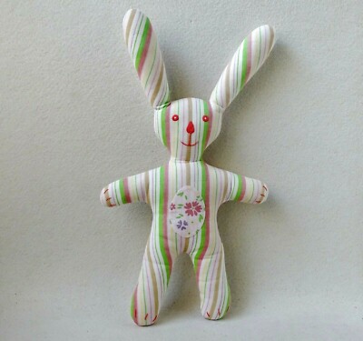 JAB Anstoetz Hase Stoffhase Stofffigur Plüschtier Kuscheltier (T184)