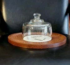 Cheese Tray With Glass Dome
