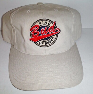 BUD KING OF BEERS AUTHENTIC NEW LOW PROFILE SAMPLE HAT TOP OF THE WORLD