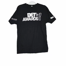 Next Level Bet Awards Mens Black T-Shirt Cotton Printed Short Sleeve Size L