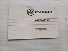 Piaggio Ape TM P 50 TL4T VARIANTI manuale uso manutenzione libretto originale