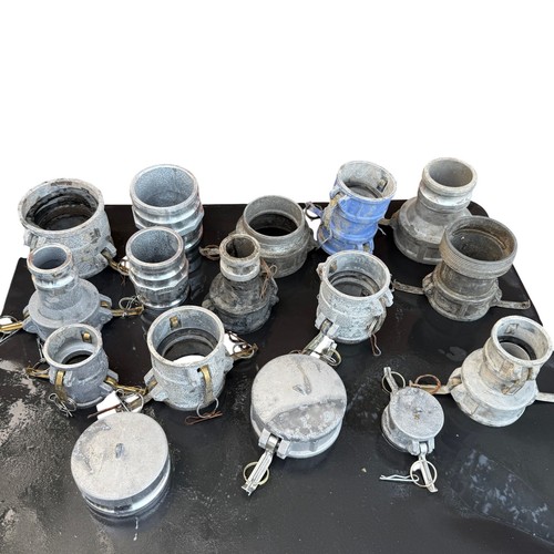 Unbranded Camlock Hose Fittings Lot Unisex Mixed Silver Aluminum Quick Couplers