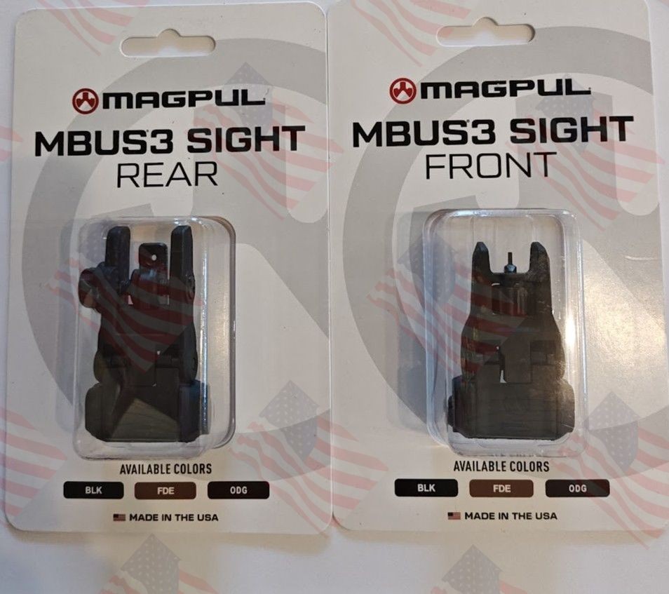 MAGP  MBUS3 Sight Set Gen 3 BUIS-  Front & Rear Flip Up - Free Ship 250 Sale